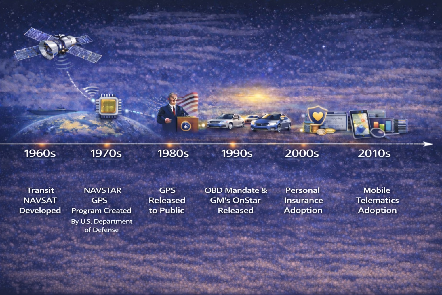 Technological milestones in automotive navigation